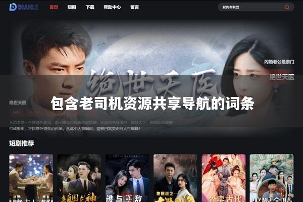 包含老司机资源共享导航的词条