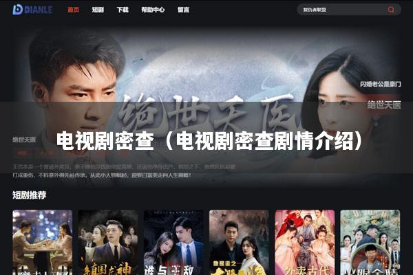 电视剧密查（电视剧密查剧情介绍）