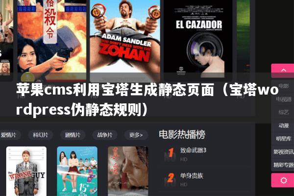 苹果cms利用宝塔生成静态页面（宝塔wordpress伪静态规则）