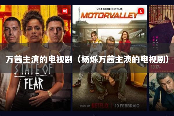 万茜主演的电视剧（杨烁万茜主演的电视剧）