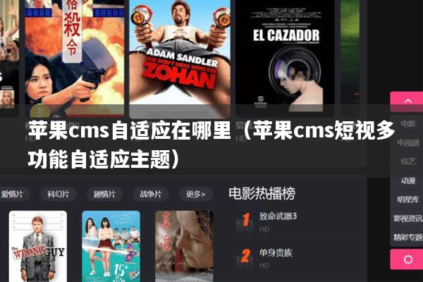 苹果cms自适应在哪里（苹果cms短视多功能自适应主题）